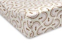 Jollein | Waskussenhoes Soft Plumes Jersey Ecru/Bruin 50x70cm