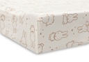 Jollein | Waskussenhoes Miffy Moments Light Terra Jersey Ecru/Bruin 50x70cm