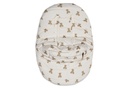 Jollein | Voetenzak Groep 0+ 3/5 Punts Puffed Mini Teddy  Bear Wit/Bruin