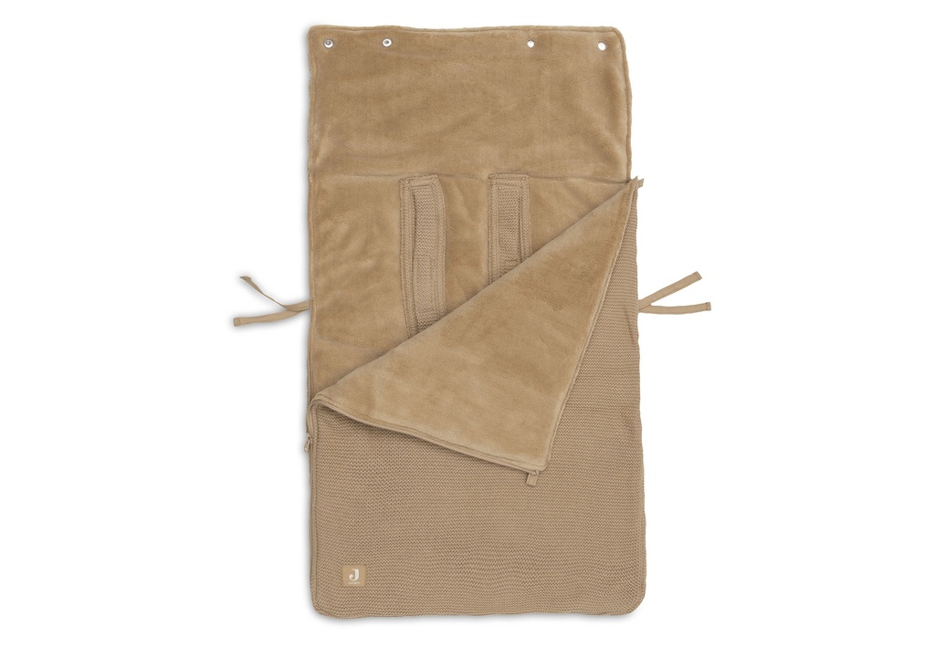Jollein | Voetenzak Groep 0+ 3/5punts Gordel Basic Knit  Hazel Bruin