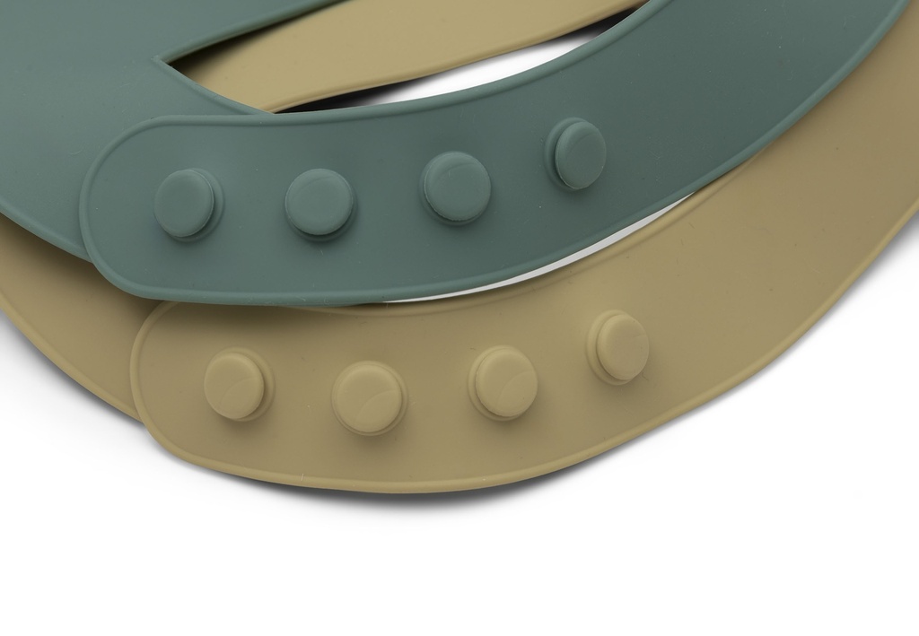 Jollein | Slabbetje Jade Shades Siliconen Groen 2-pack