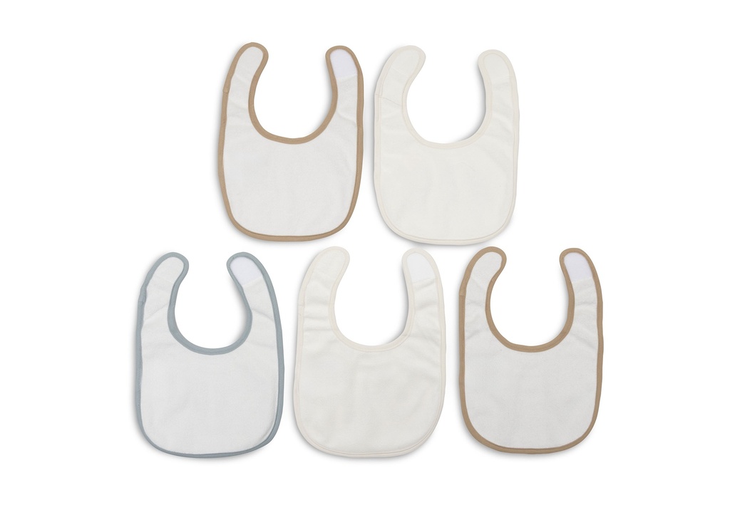 Jollein | Slabbetje Jollies Waterproof Jersey 5-pack