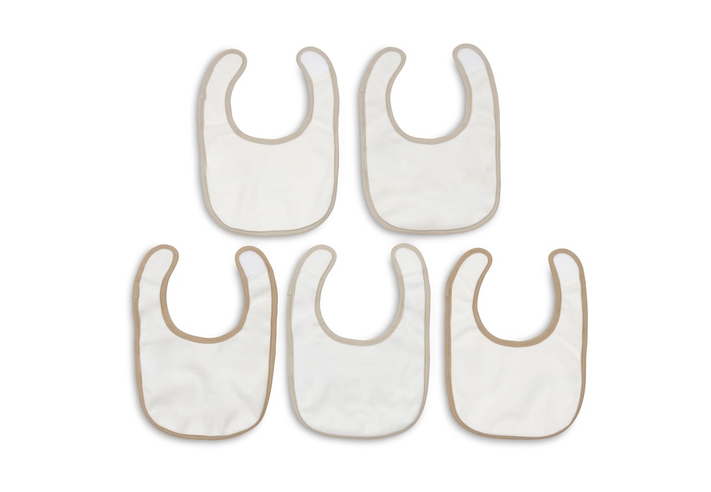 Jollein | Slabbetje Woolly Waterproof Jersey Velcrosluiting 5-pack
