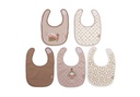 Jollein | Slabbetje Soft Plumes Waterproof Jersey Velcrosluiting 5-pack