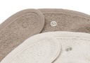 Jollein | Slabbetje Sand/Milky Coffee Badstof Drukknopen Ecru/Bruin 2-pack