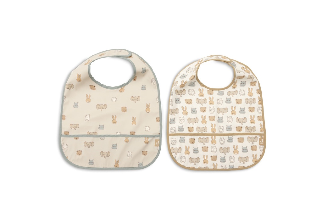 Jollein | Slabbetje Jollies Waterproof 2-pack