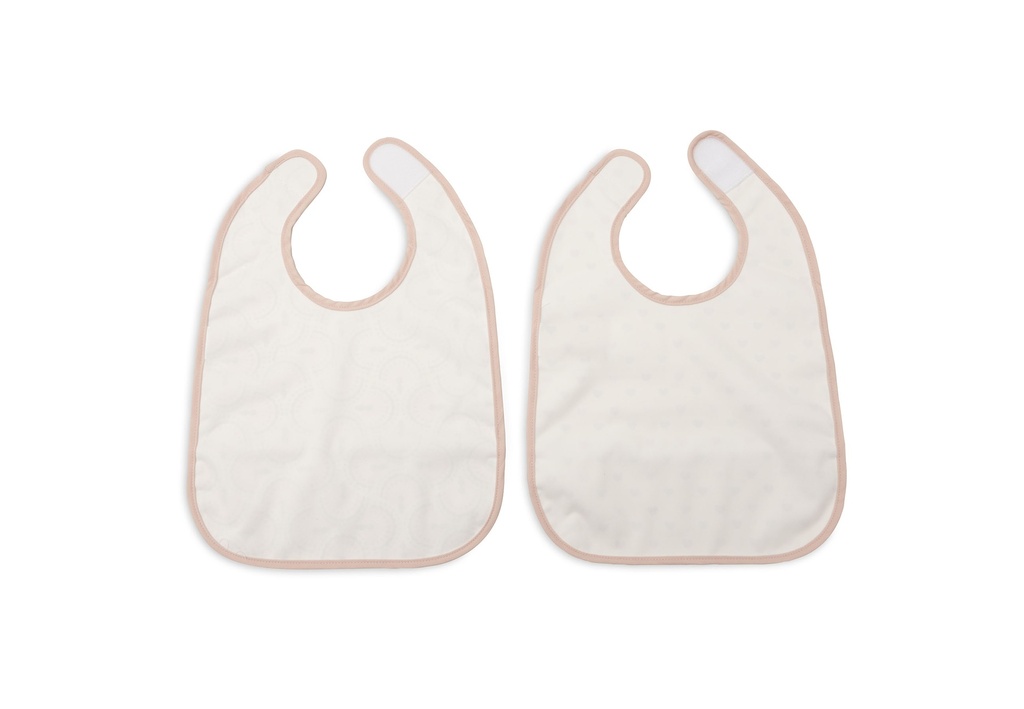 Jollein | Slabbetje  Soft Plumes Waterproof Velcrosluiting 2-pack