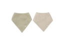 Jollein | Spuugdoekje Soft Matcha/Sand Drukknopensluiting Greon/Zand 2-pack 