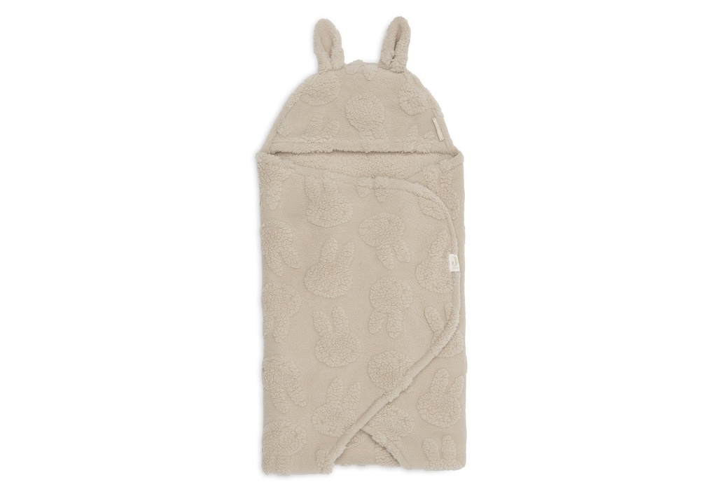 Jollein | Wikkeldeken Miffy Jacquard Teddy Sand Zand