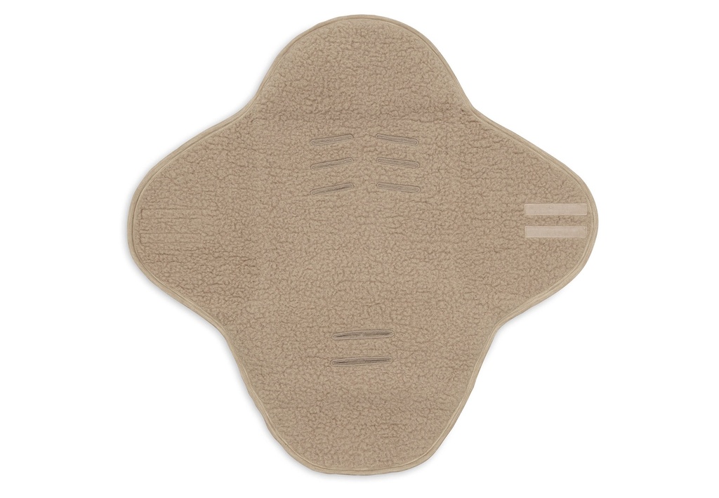 Jollein | Wikkeldeken Sherpa Merino Wol Natural Bruin