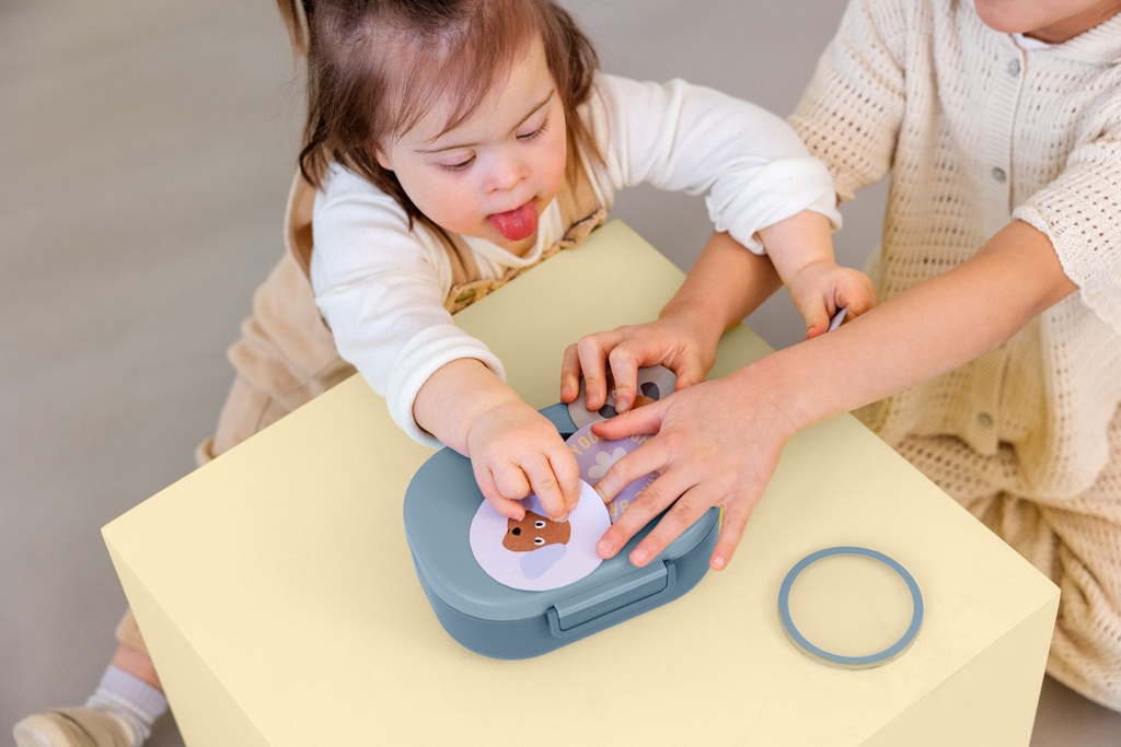 Laessig | Brooddoos Lunchbox Style & Snack Party Blauw/Groen