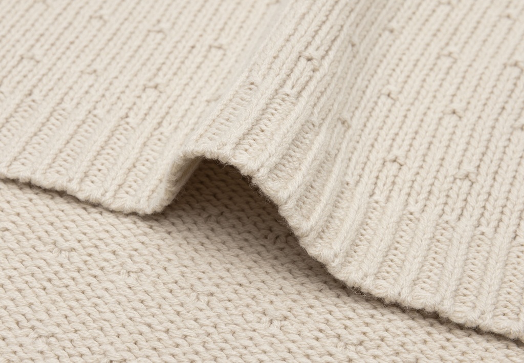 Jollein | Deken Wieg Sand Sprinkle Knit Zand 75x100cm