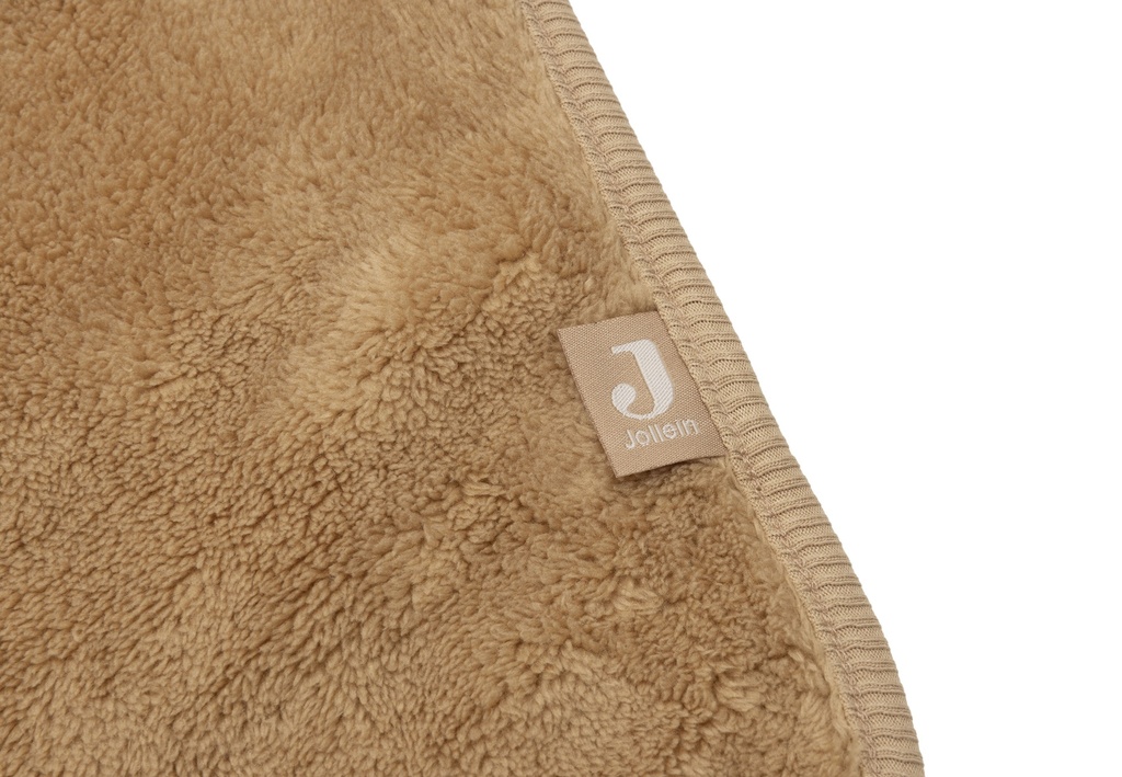Jollein | Deken Ledikant Hazel Basic Sherpa/Jersey Bruin 100x150cm