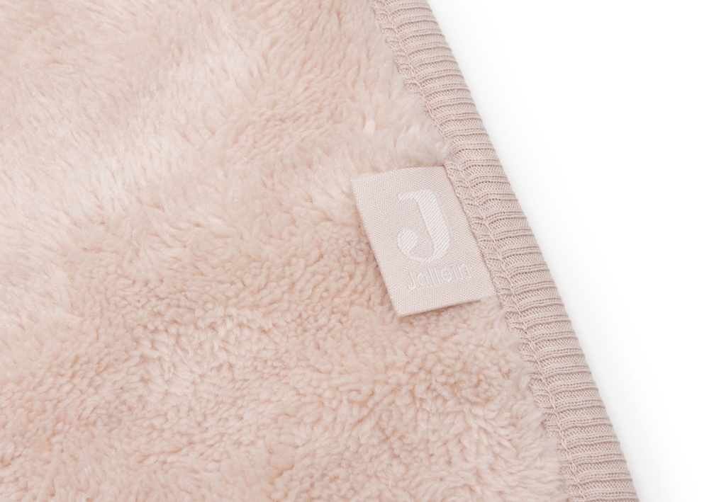 Jollein | Deken Ledikant Silk Rose Basic Sherpa/Jersey Roze 100x150cm