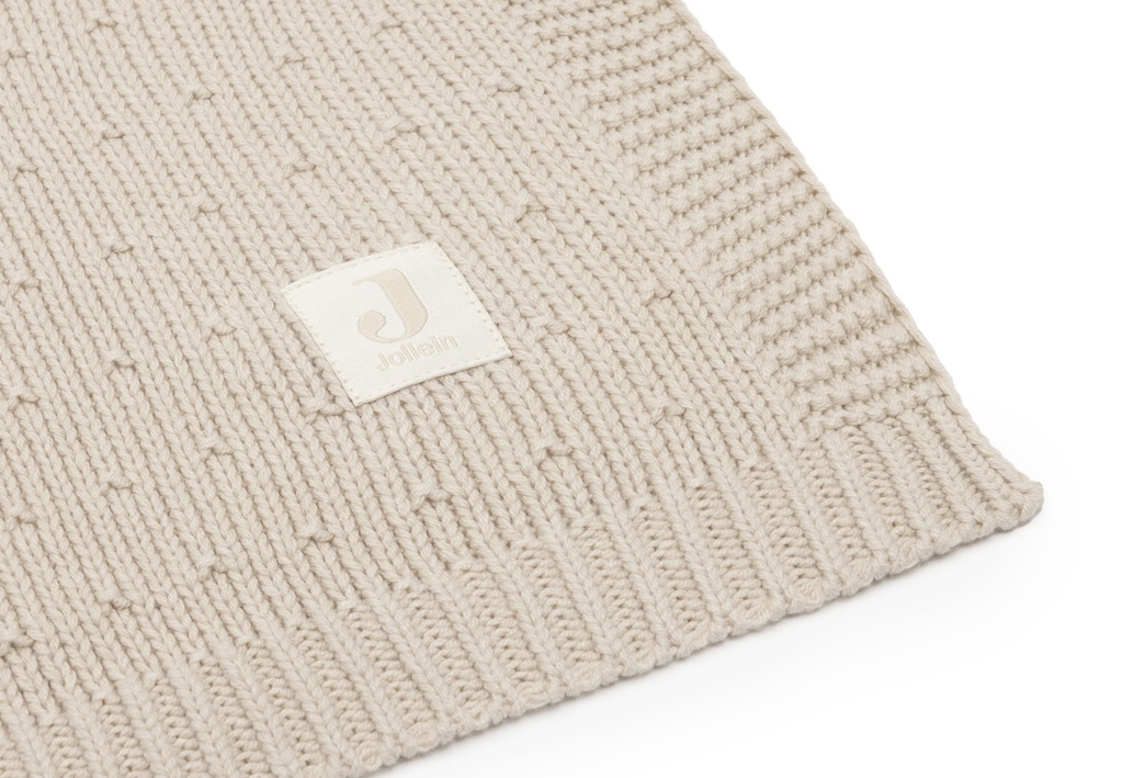 Jollein | Deken Ledikant Sand Sprinkle Knit Zand 100x150cm 