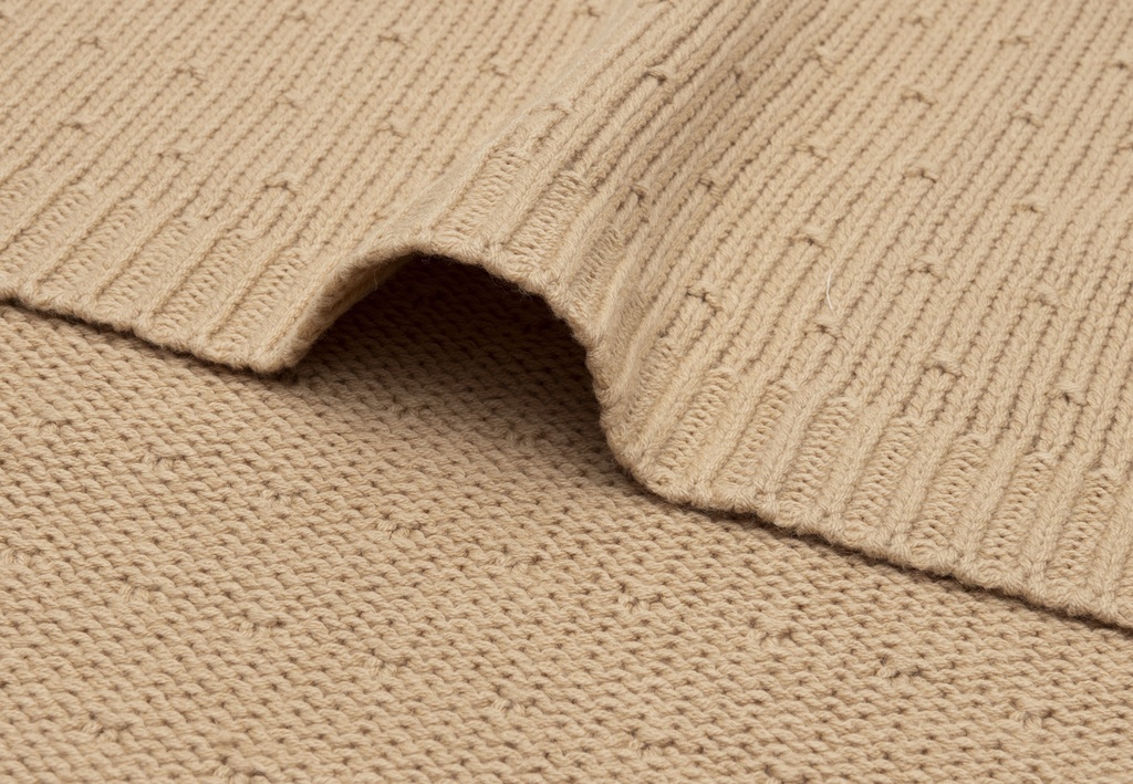 Jollein | Deken Ledikant Hazel Sprinkle Knit Bruin 100x150cm