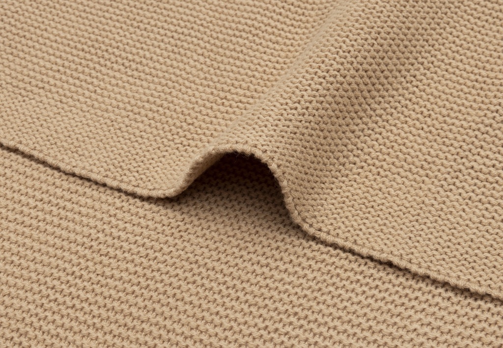 Jollein | Deken Ledikant Hazel Basic Knit Bruin100x150cm