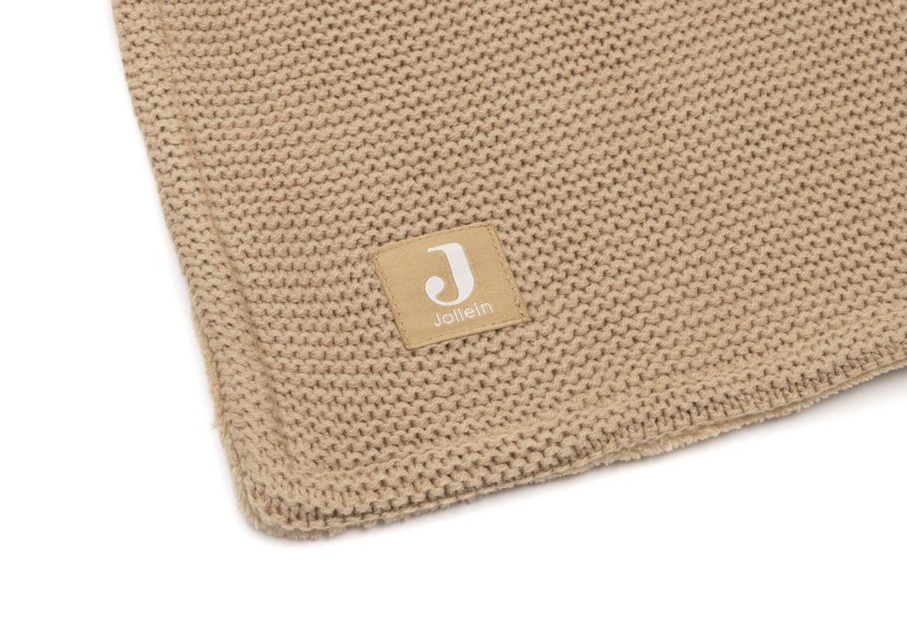 Jollein | Deken Hazel/Fleece Basic Knit Bruin 75x100cm 