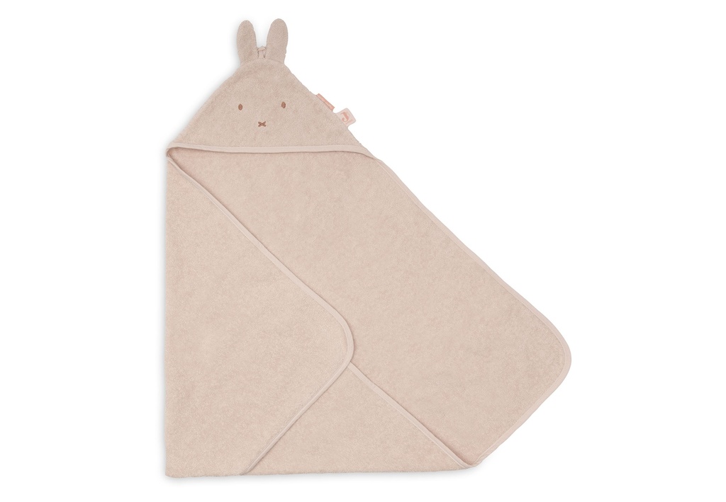 Jollein | Badcape Miffy Silk Rose Badstof Roze75x75cm 