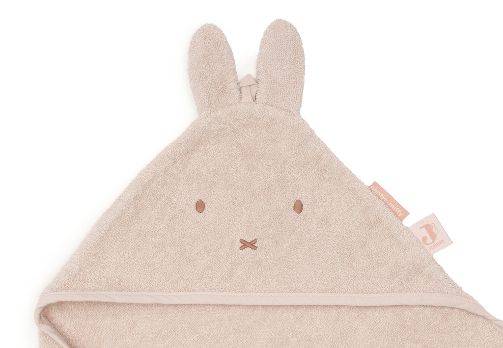 Jollein | Badcape Miffy Silk Rose Badstof Roze75x75cm 