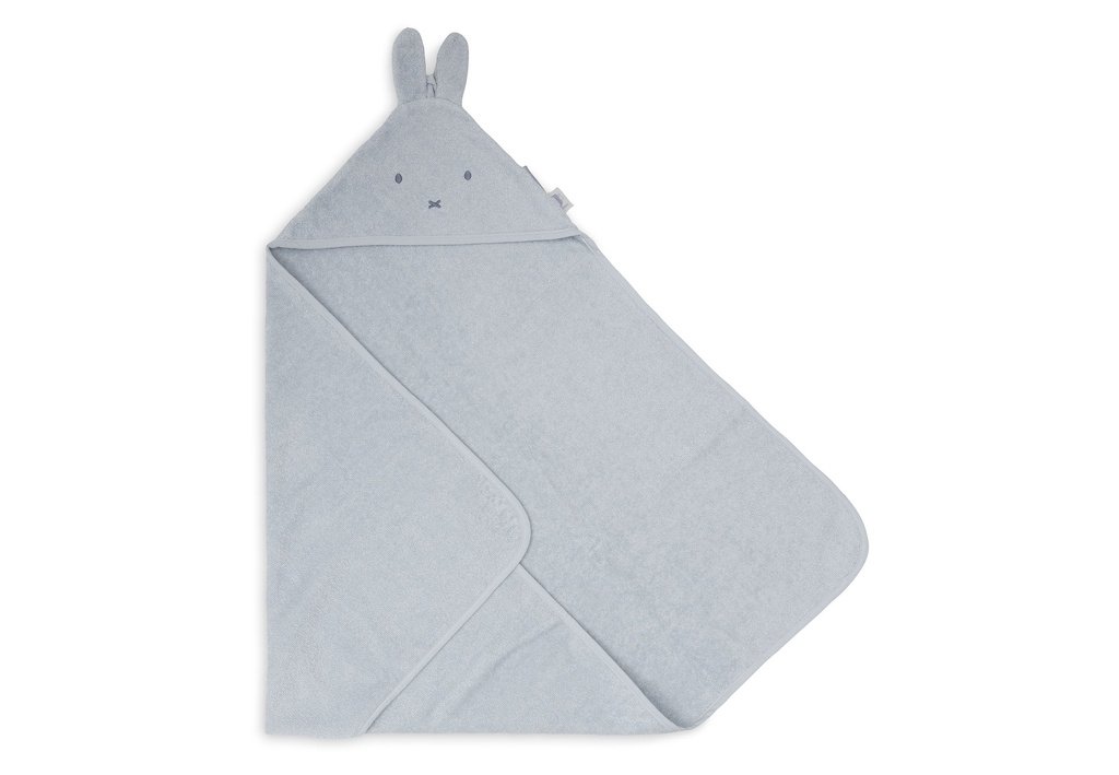 Jollein | Badcape Miffy Cloudy Blue Badstof Blauw 75x75cm