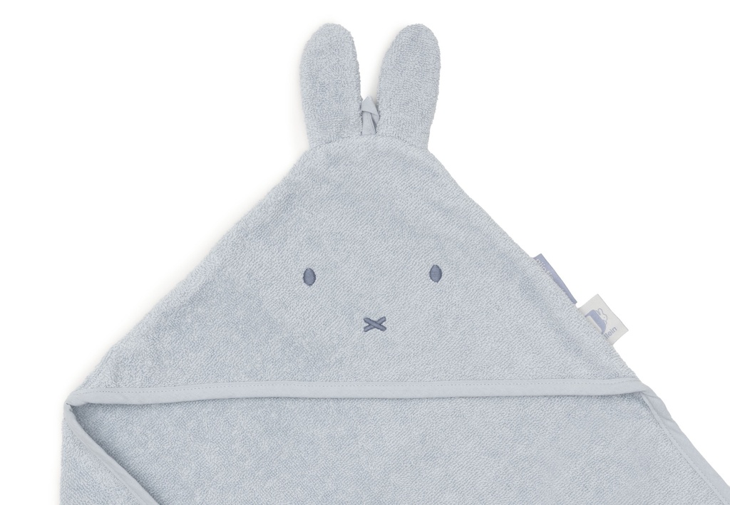 Jollein | Badcape Miffy Cloudy Blue Badstof Blauw 75x75cm
