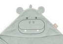 Jollein | Badcape Hippo Happy Badstof Groen 75x75cm