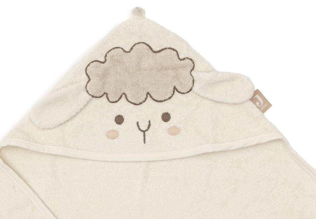 Jollein | Badcape Sheep Sonny Badstof Ecru 75x75cm