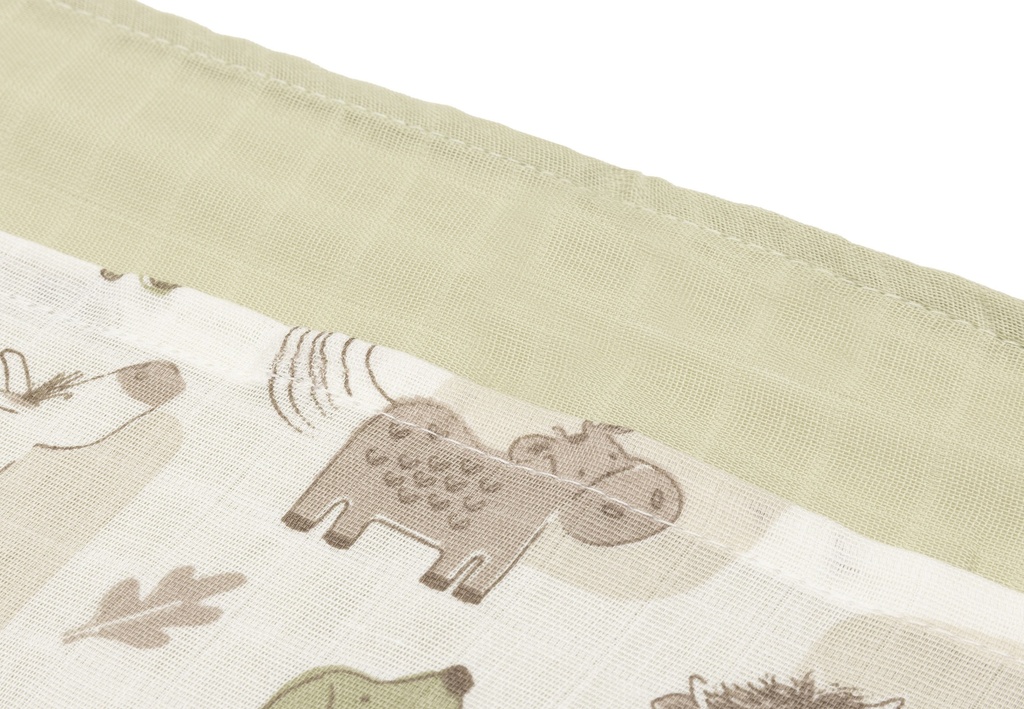 Jollein | Tetra Doek Barn Buddies Ecru 70x70cm 3-pack