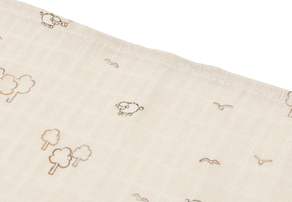 Jollein | Tetra Doek Woolly Zand 70x70cm 3-pack