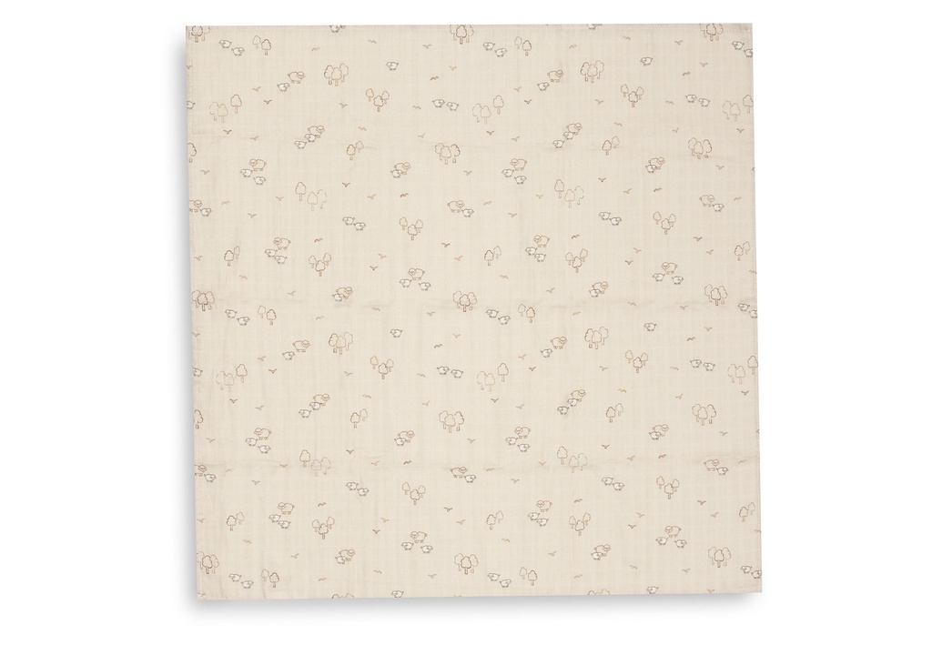Jollein | Tetra Doek Woolly Zand 70x70cm 3-pack