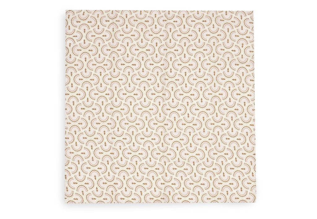 Jollein | Tetra Doek Soft Plumes Ecru/Bruin 70x70cm 3-pack