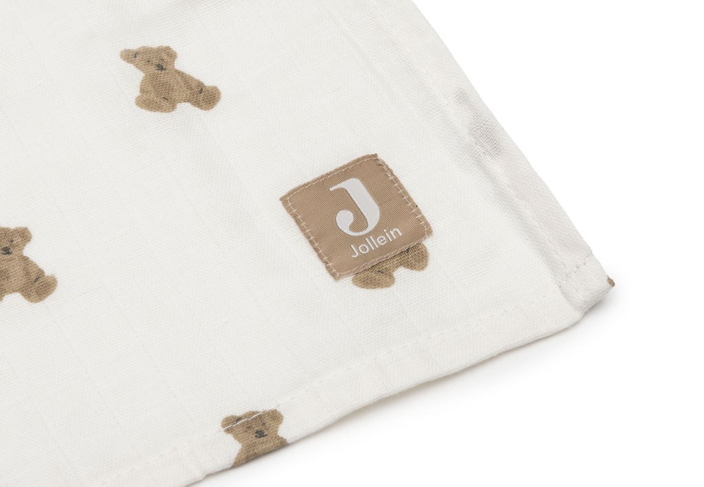 Jollein | Tetra Doek Mini Teddy Bear 115x115cm 2-pack