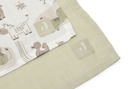 Jollein | Tetra Doek Barn Buddies Ecru/Groen 115x115cm 2-pack