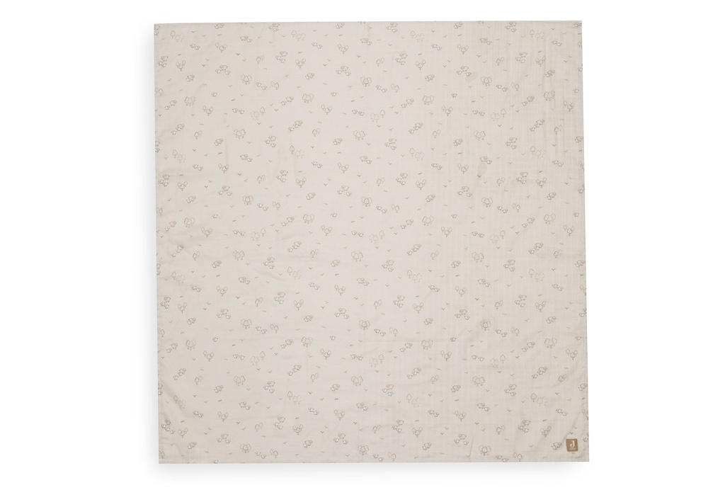 Jollein | Tetra Doek Woolly 115x115cm Zand 2-pack