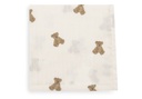 Jollein | Monddoekje Mini Teddy Bear Ecru/Bruin 31x31cm  3-pack