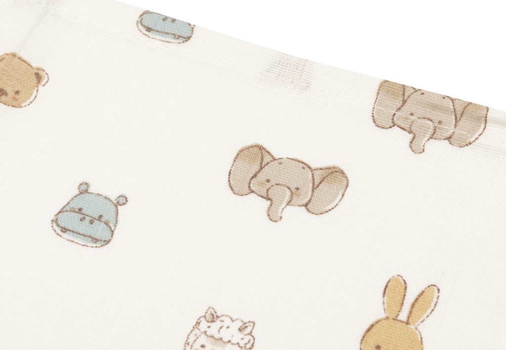 Jollein | Monddoekje Jollies Ecru 31x31cm 3-pack