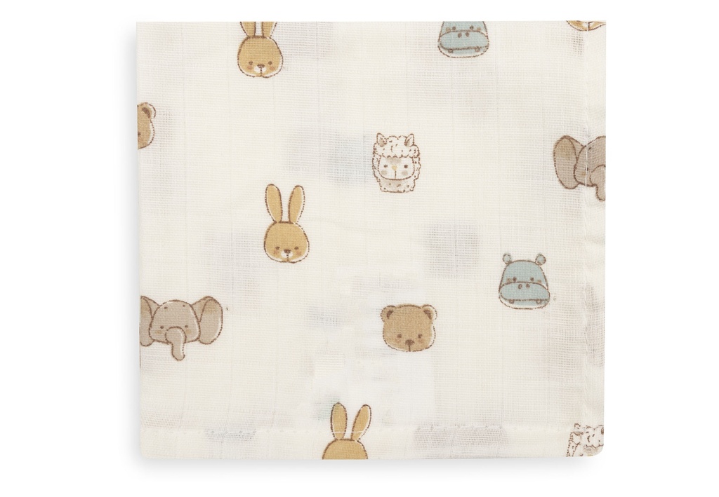 Jollein | Monddoekje Jollies Ecru 31x31cm 3-pack
