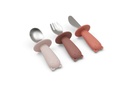 Jollein | Bestek Lepel/Vork/Mes Blush Shades Siliconen Roze 3-delig 