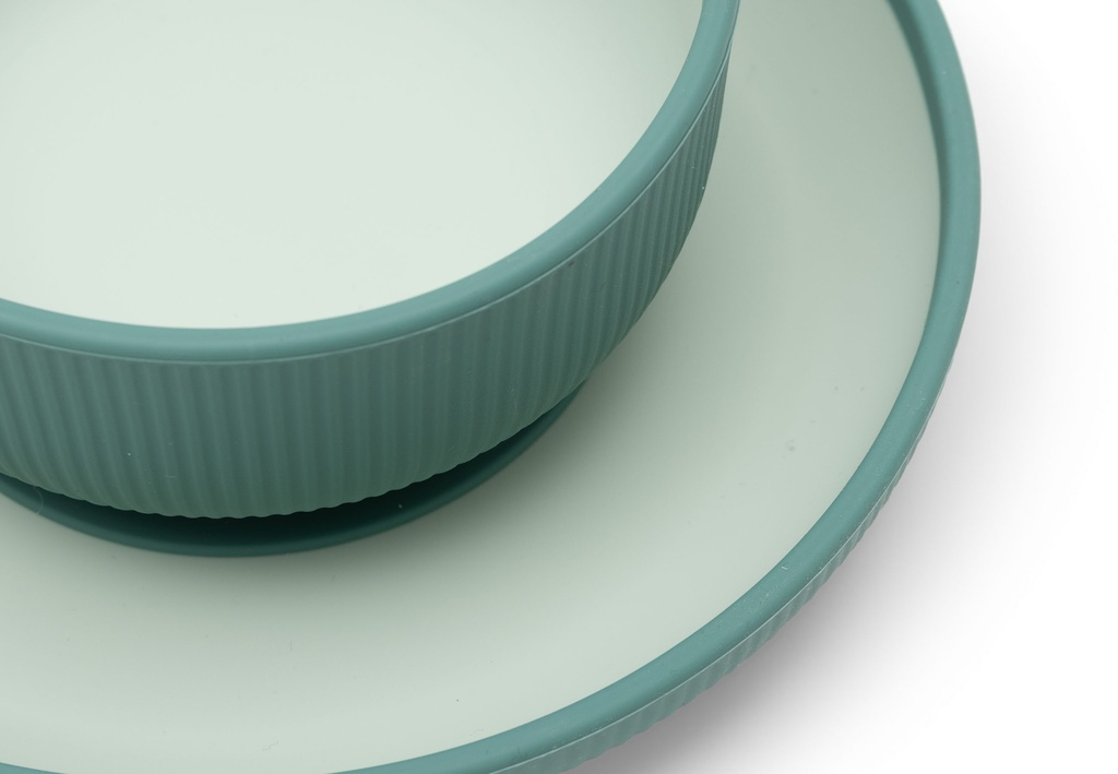 Jollein | Eetset Jade Shades Groen Siliconen 4-delig