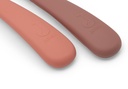 Jollein | Bestek Lepels Blush Shades Siliconen Roze 2-pack