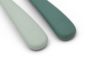 Jollein | Bestek Lepels Jade Shades Siliconen Groen 2-pack