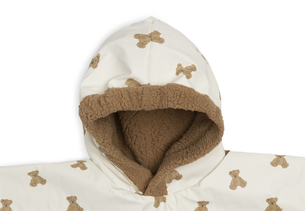 Jollein | Poncho Outdoor Mini Teddy Bear/Teddy Fleece Waterdicht 