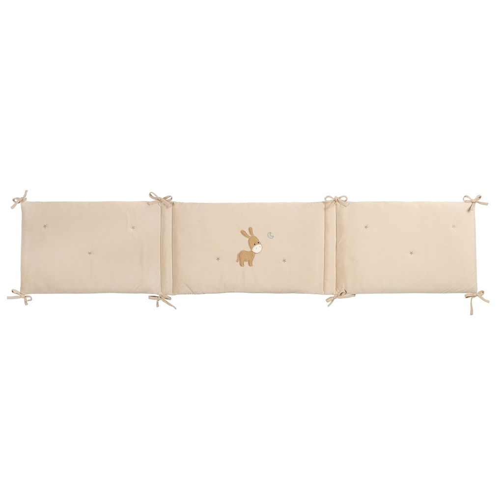 Nattou | Tochtkussen Loulou Velours Zandkleur 180x35cm 