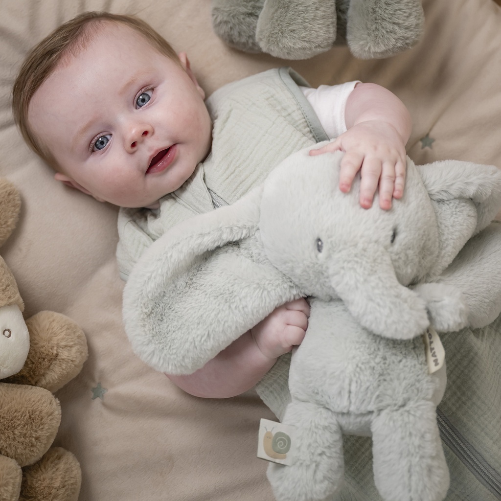 Nattou | Pluche Knuffel Loulou Olifant Lindegroen