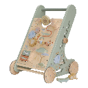 Little Dutch | Loophulp Safari Friends Activiteiten Loopwagen Groen +12m