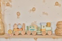 Little Dutch | Blokken Safari Friends Blokkentrein Hout Groen +12m