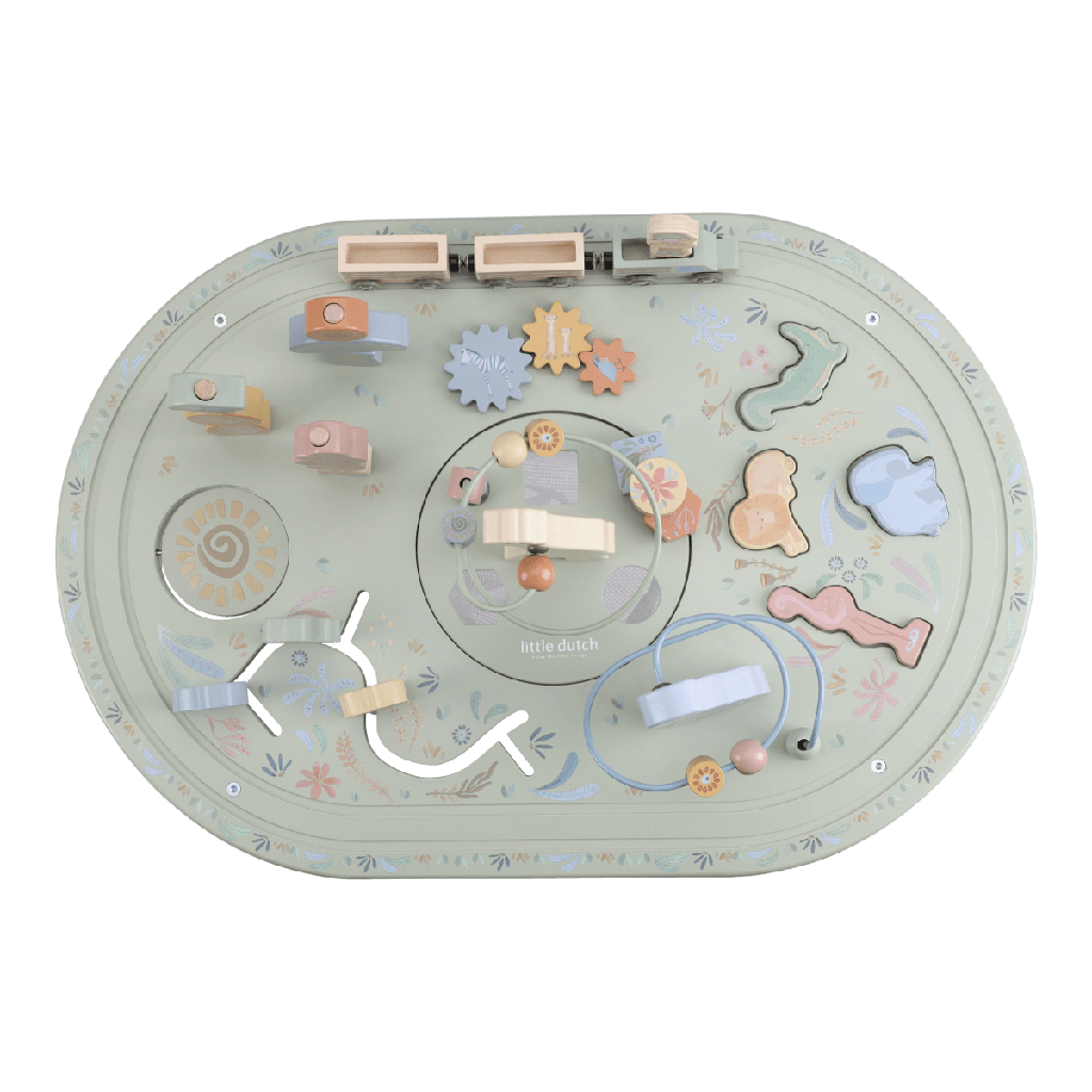 Little Dutch | Speeltafel Safari Friends Activiteitentafel Groen +18m