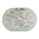 Little Dutch | Speeltafel Safari Friends Activiteitentafel Groen +18m
