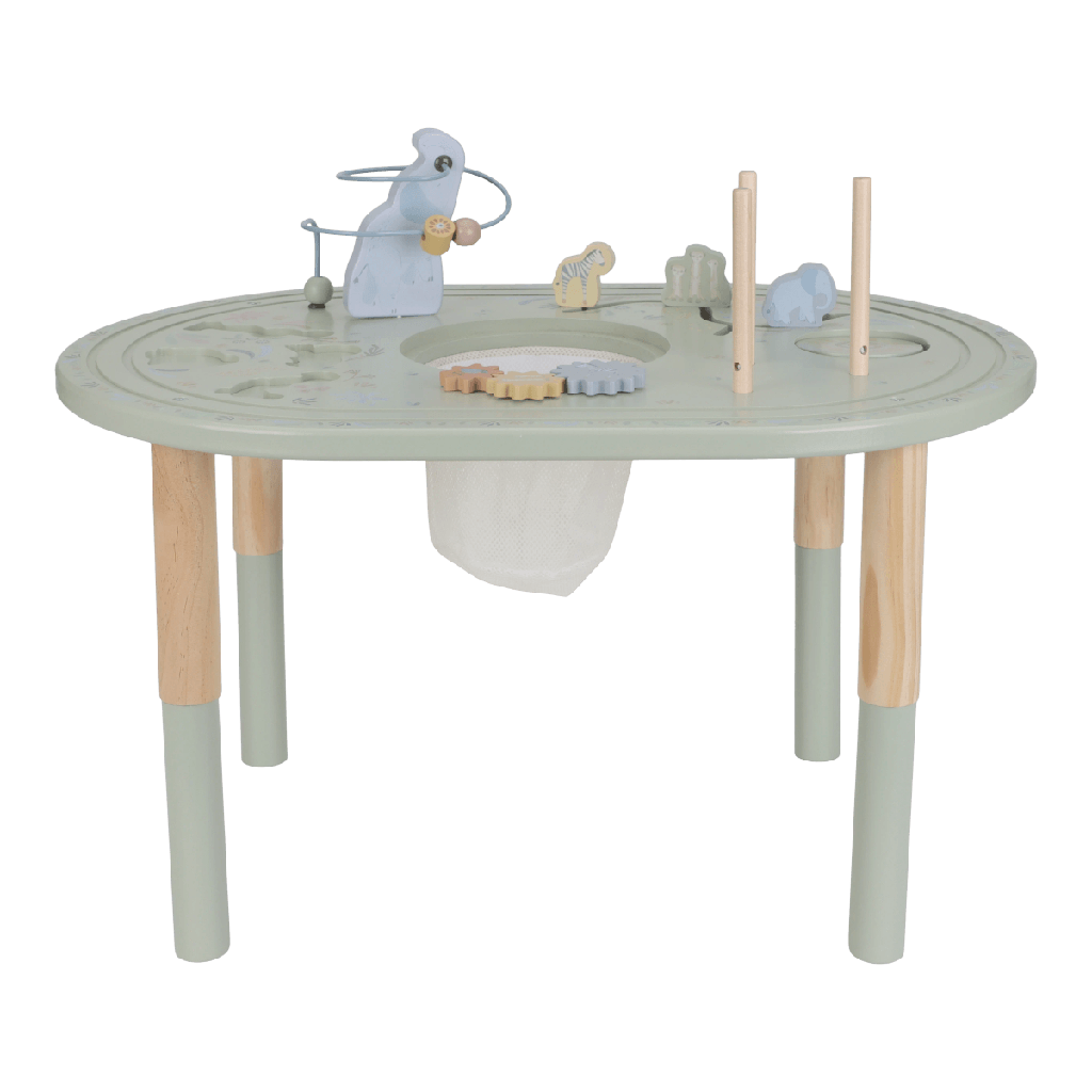 Little Dutch | Speeltafel Safari Friends Activiteitentafel Groen +18m